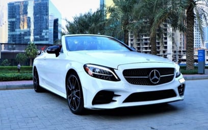 Mercedes C Class (White), 2020 for rent in Dubai