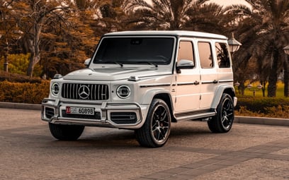 Mercedes G63 AMG (White), 2019 for rent in Abu-Dhabi