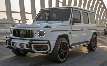 Mercedes G63 AMG (White), 2021 for rent in Sharjah