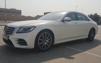 Mercedes S Class (White), 2019 for rent in Dubai