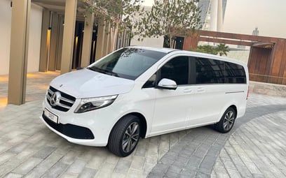 Mercedes V Class Avantgarde (White), 2021 for rent in Abu-Dhabi