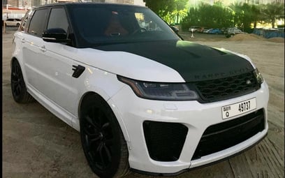 Range Rover Sport SVR Supercharged (White), 2019 for rent in Dubai