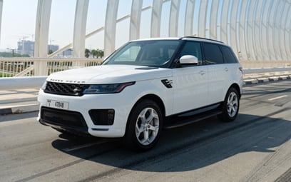 Range Rover Sport V6 (White), 2020 for rent in Abu-Dhabi