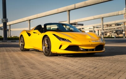 Ferrari F8 Tributo Spyder (Yellow), 2022 for rent in Sharjah