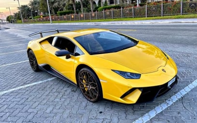 Lamborghini Huracan Performante (Yellow), 2018 for rent in Dubai