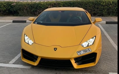 Lamborghini Huracan (Yellow), 2019 for rent in Dubai