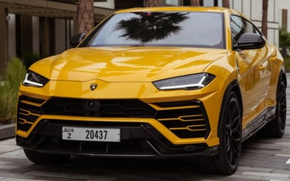 Lamborghini Urus (Yellow), 2019 for rent in Ras Al Khaimah