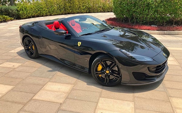Ferrari Portofino Rosso (Black), 2020 for rent in Dubai