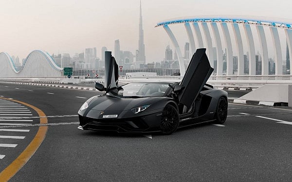 Lamborghini Aventador (Black), 2018 for rent in Dubai
