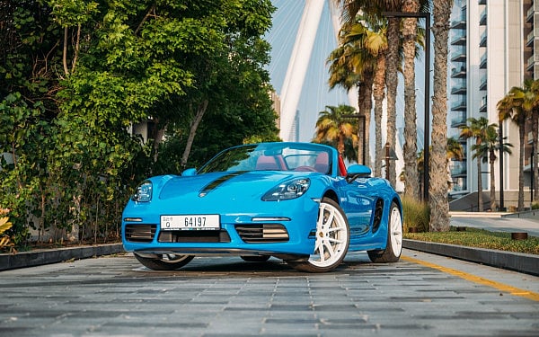 Porsche Boxster (Blue), 2023 for rent in Dubai