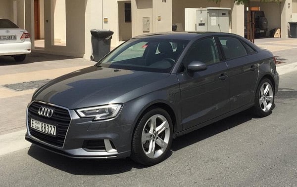 Audi A3 (Dark grey), 2019 for rent in Dubai