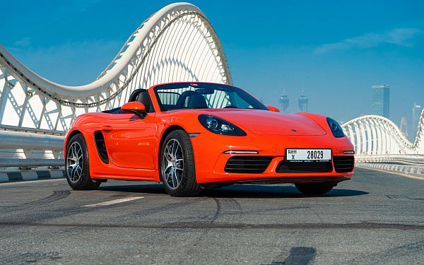 Porsche Boxster (Orange), 2020 for rent in Dubai