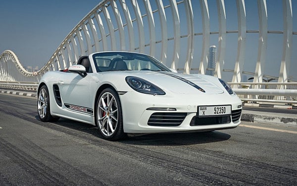 Porsche Boxster (White), 2019 for rent in Dubai