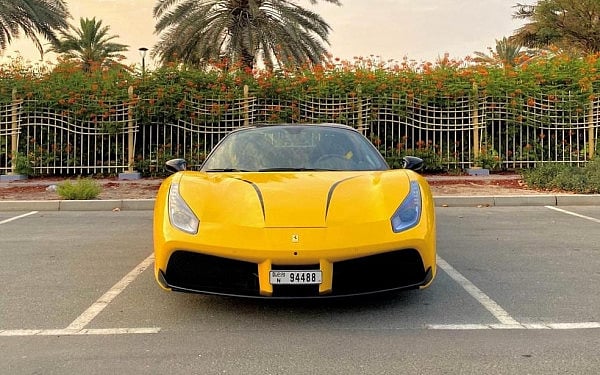 Ferrari 488 (Yellow), 2018 for rent in Dubai